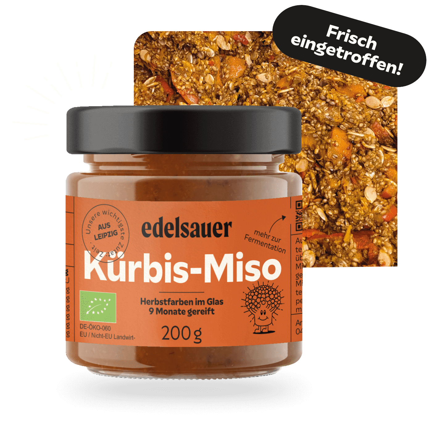 Kürbis Miso von edelsauer frisch eingetroffen. Herbstfarben im Glas