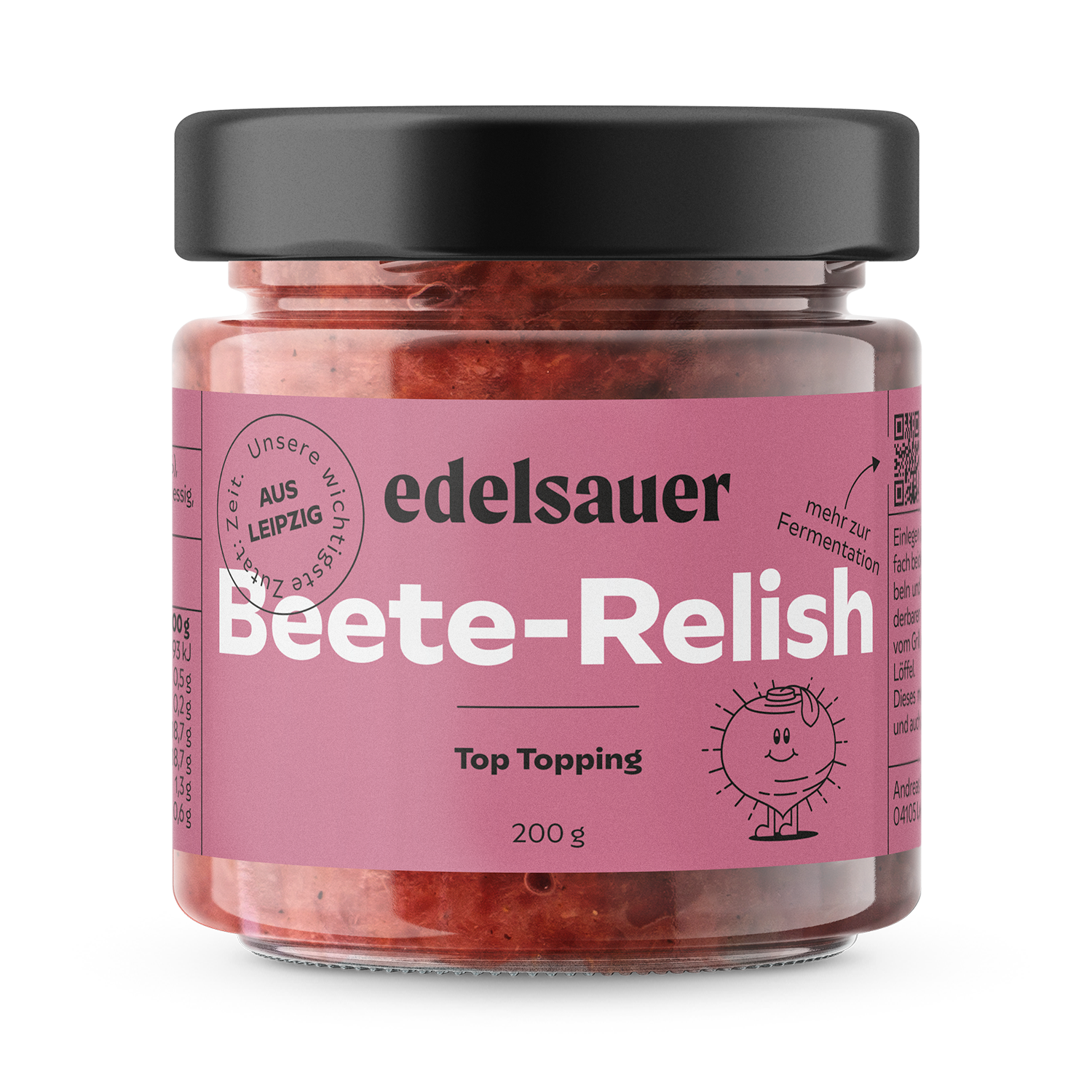 rote bete meerrettich relish im glas von edelsauer