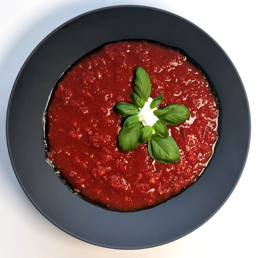 Tomatensuppe mit Wurzel-Miso
