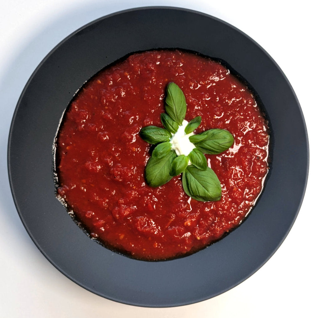 Tomatensuppe mit Wurzel-Miso