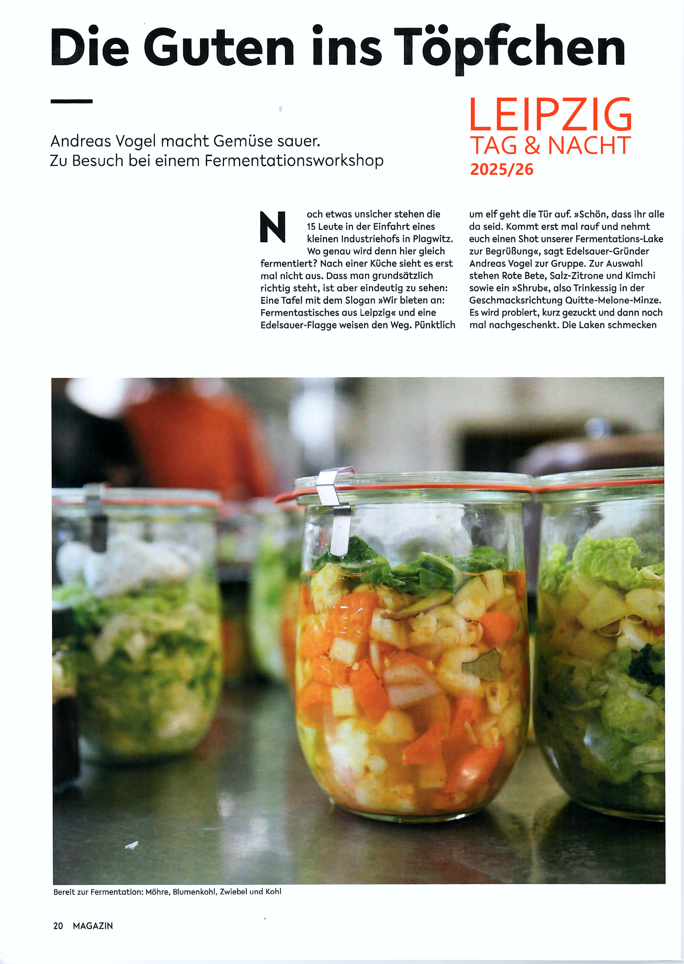 Workshop Gemüse-Fermentation