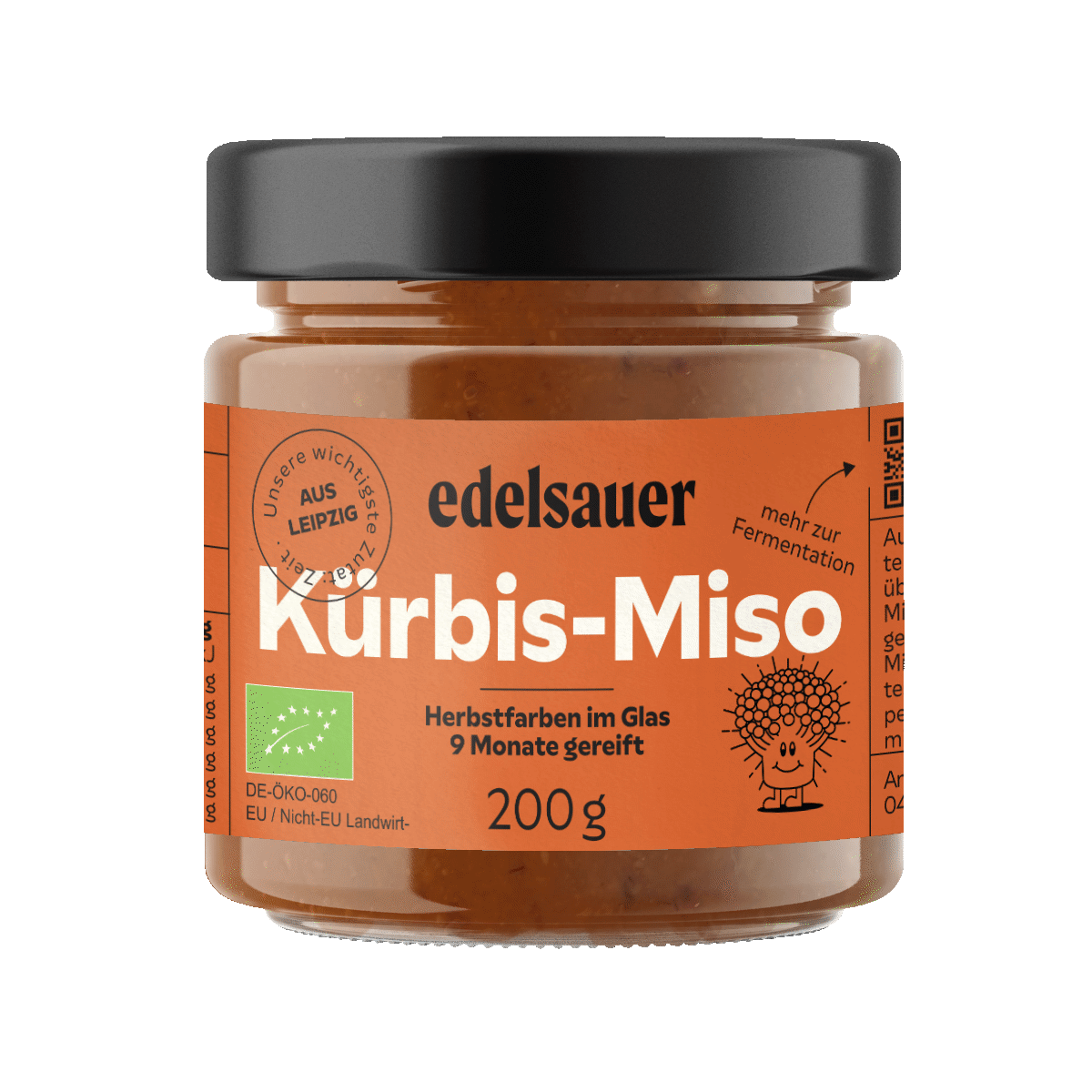 Kürbis Miso von edelsauer - Herbstfarben im Glas 9 Monate gereift